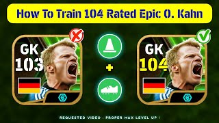 Epic O. Kahn 104 Rated Training With Booster Manager Xabi Alonso In eFootball 2024 Mobile