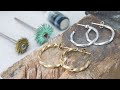 How to Make Twisted Hoop Earrings - Free Jewellery/Jewelry Making Tutorial