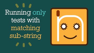 Running tests with matching string | #nRoBo #testautomationframework
