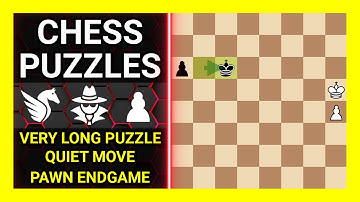 Chess Puzzles to Practice. Themes: Very long puzzle, Quiet move, Pawn endgame. Learn Chess