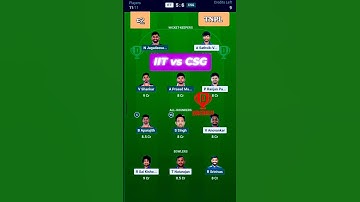 ITT vs CSG Dream11 Prediction | ITT vs CSG Dream11| ITT vs CSG Dream11 Team Prediction, TNPL 2025