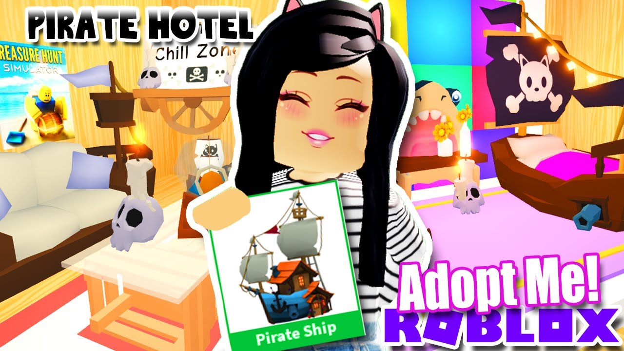 Pirate Hotel Restaurant Tour In Adopt Me Roblox Update - krystin plays roblox face reveal