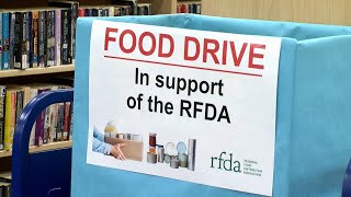 Library Collecting Food Donations For The Rfda