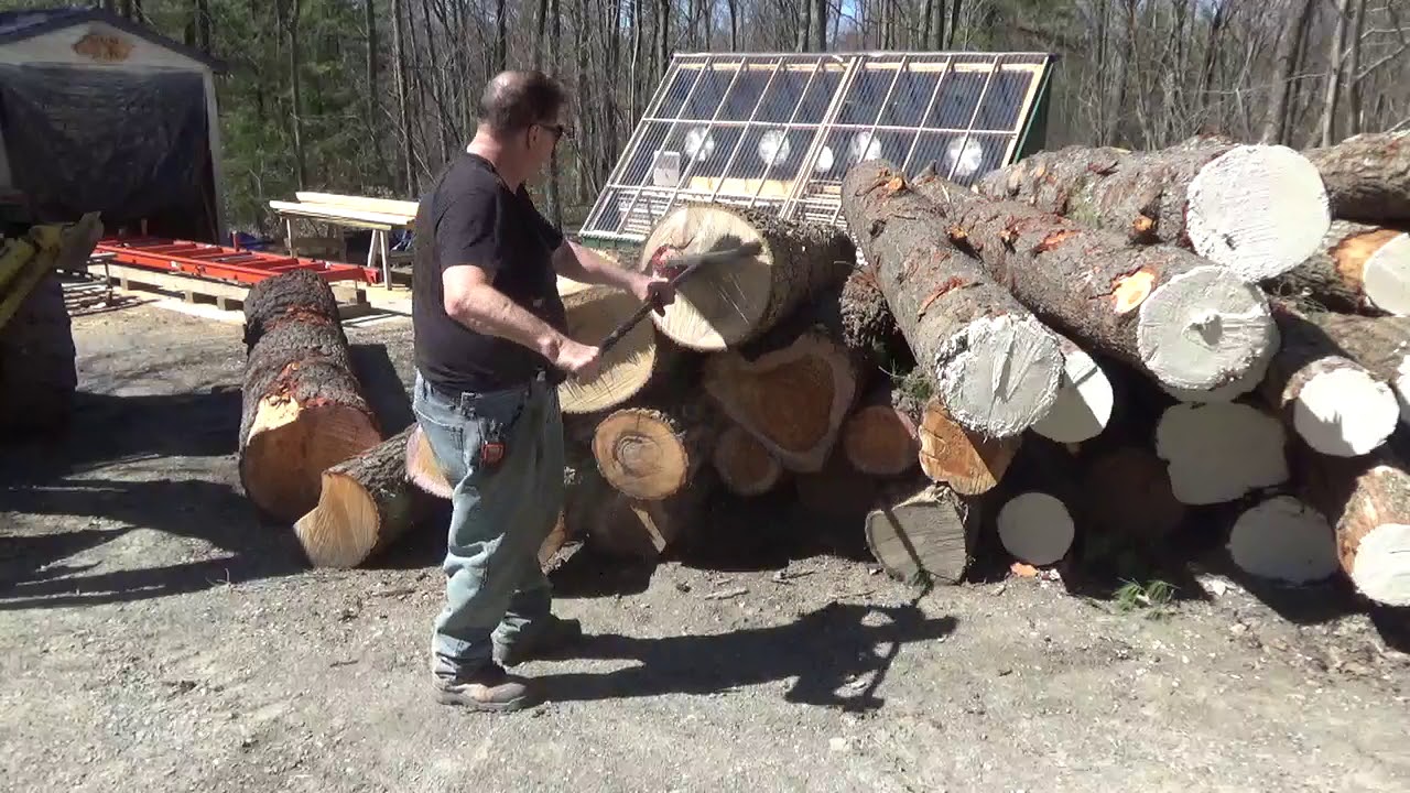 Sealing logs destined for the Woodmizer. Bonus Public service tip