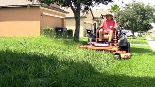 Realtime mowing 13 - full clips from thick thick grass vlog 31