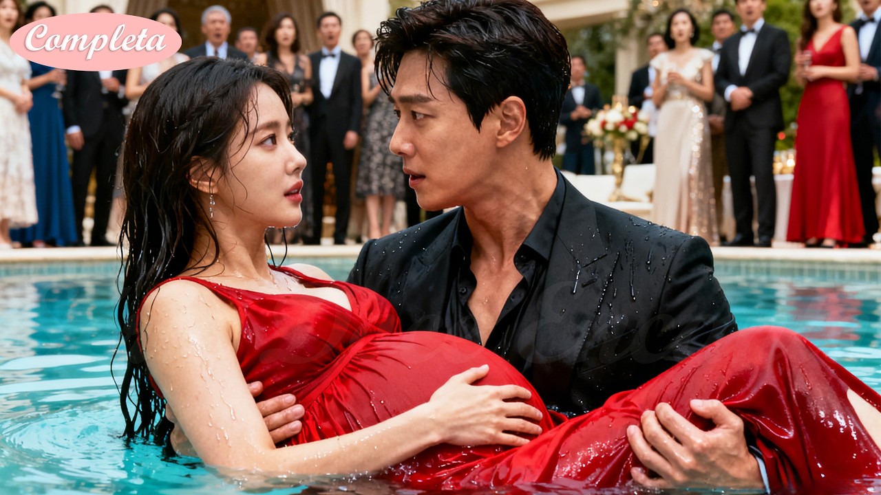 Grávida insultada e empurrada na água é salva pelo CEO — e o bebê é dele! Todos ficam chocados!