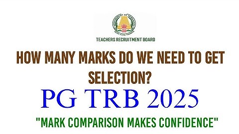 PG TRB SELECTION LIST COMPARISON 