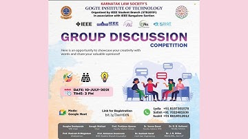 Online Group Discussion Competition - Round 3 @ Sun Jul 11, 2021 11:10am - 11:45am