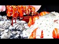 ASMR SALMON SASHIMI, GIANT SALMON SUSHI, RAW OYSTER,/굴 먹방, 연어회 먹방, 연어초밥 먹방, 생굴, 석화 먹방 MUKBANG