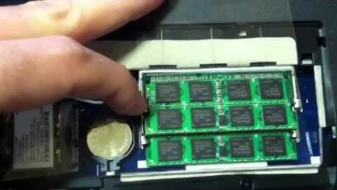 How to install memory in a gateway nv55 model laptop