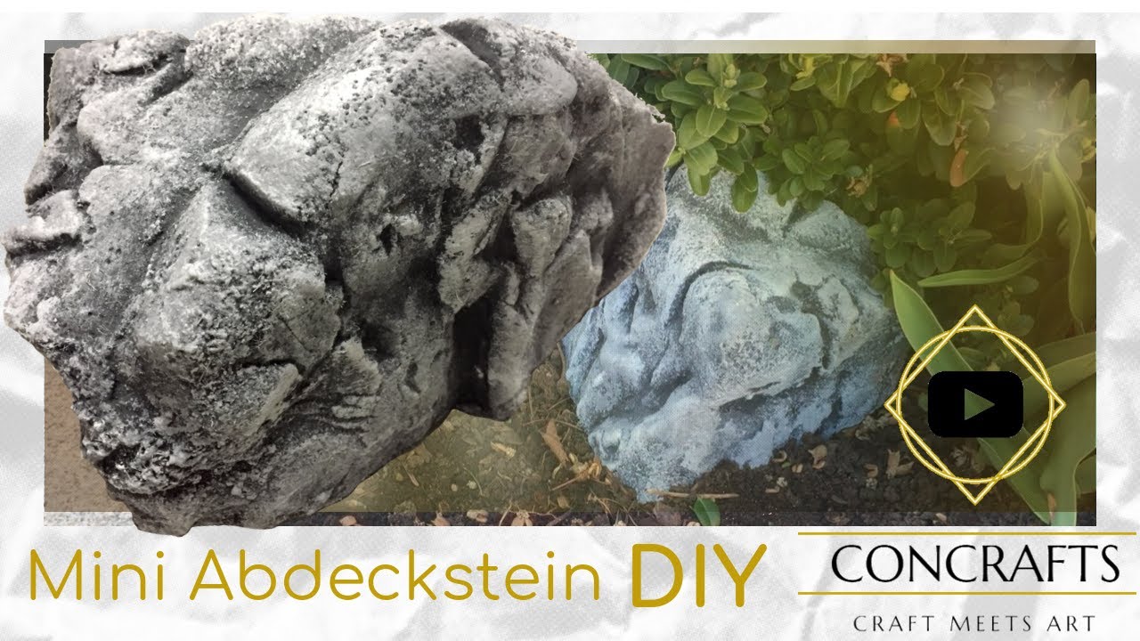 Mini Abdeckstein (Kunststein) für den Garten einfach selber bauen [DIY