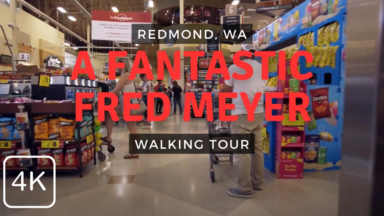 Walking Around (in 4K) and Exploring the 2 Story Fred Meyer in Redmond