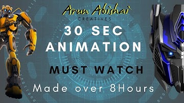 30 sec animation | 8 Hours of work | Must watch | Stop motion