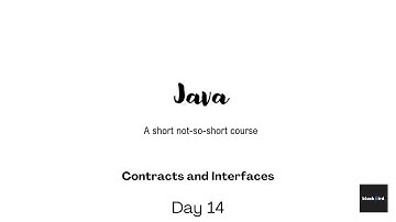Contracts, Interfaces and Types | Inheritance (II) | Blackbirdhub | Modern Java Full Course