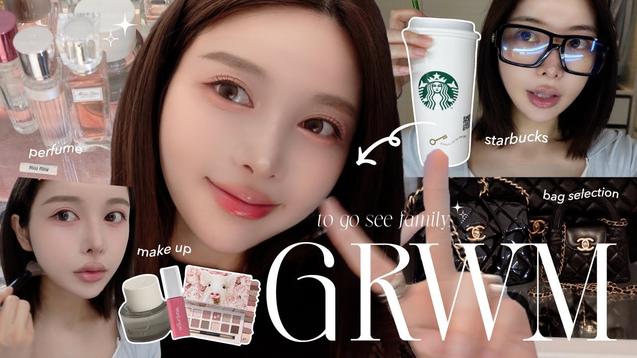 【GRWM】旦那さんの御両親にお会いする日のVlogとメイク🎀🩶