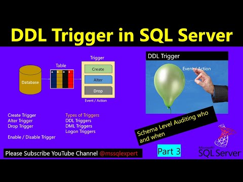 trigger | DDL trigger in sql | trigger in sql server | trigger in dbms | types of triggers in sql