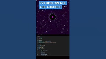 Python Creates a Realistic Black Hole Animation 🌌 | Mind-Blowing Turtle Graphics #shorts #python