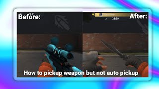 How to pickup weapon but not auto pickup || Critical ops - Tutorial/Classroom screenshot 5