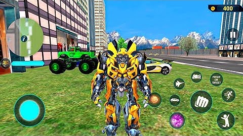 Flying Jet Robot Car Transform Simulator ll Android Gameplay