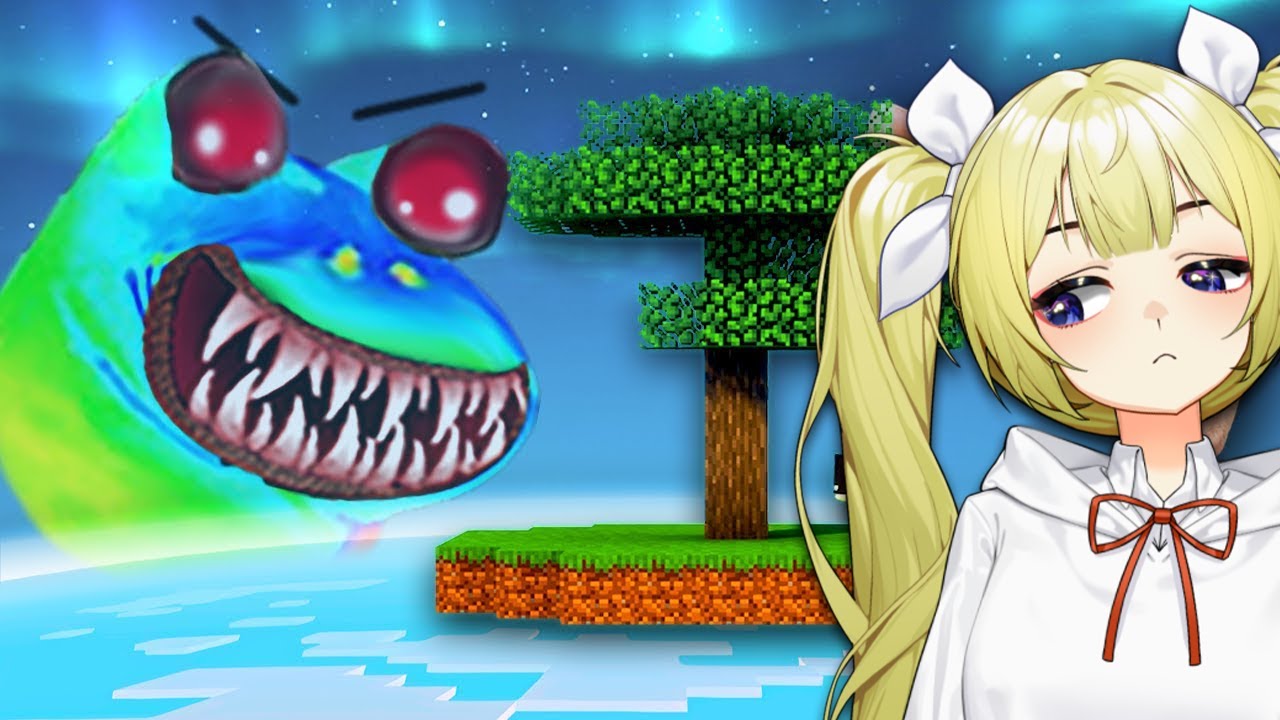 VTuber реагирует на вопрос: «Можно ли пройти Skyblock БЕЗ стартового сундука?»