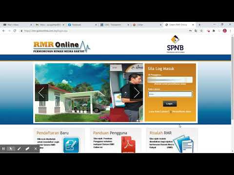 Tutorial cara-cara permohonan Rumah Mesra Rakyat (RMR)