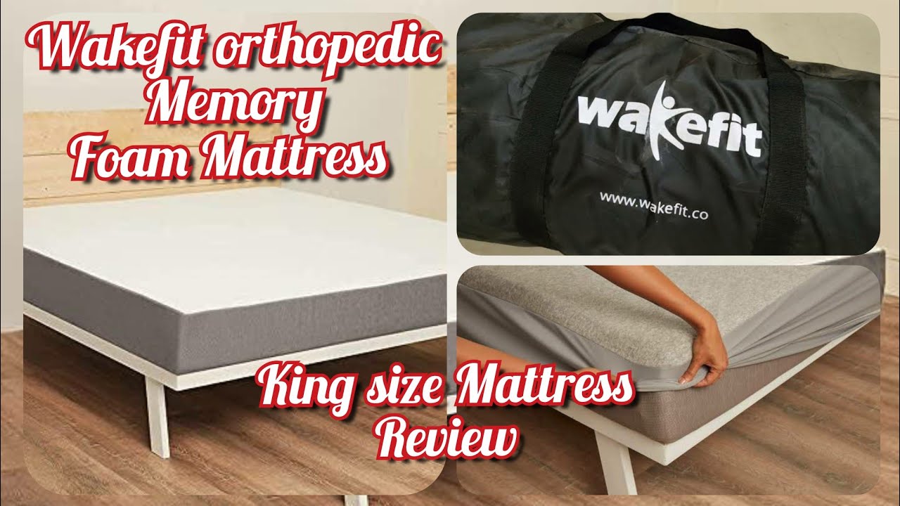 wakefit orthopedic memory foam mattress unboxing