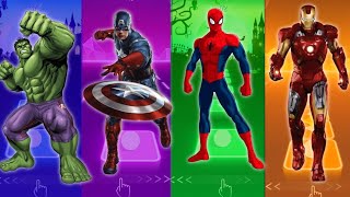 Hulk Cartoon  Captain America  Spiderman  Ironman  Who Is Best...