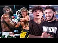 YouTubers React To Logan Paul vs Floyd Mayweather Live!