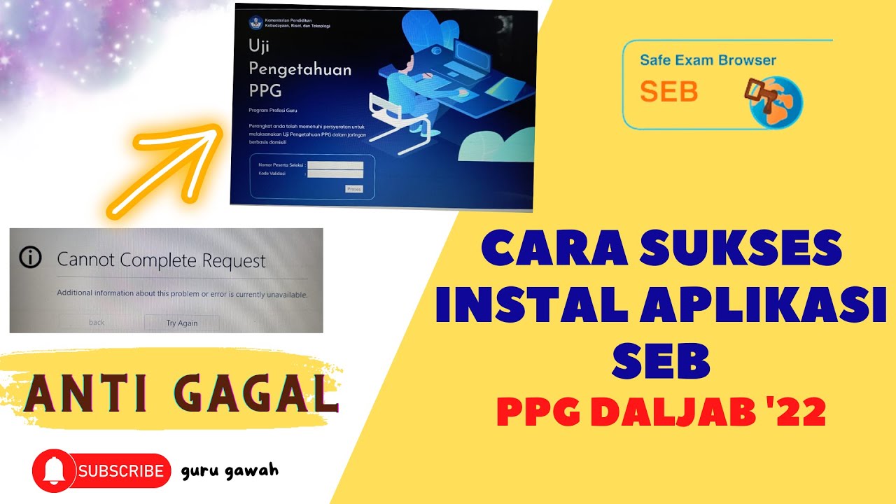 Cara instal seb safe exam browser up ppg anti gagal youtube