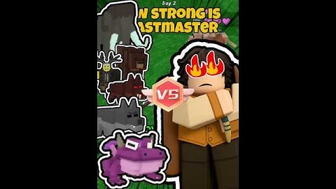 How Strong Is New BeastMaster Class? 🐶  99 nights in the forest #roblox
