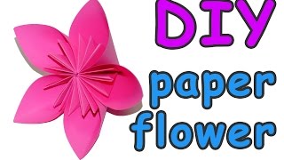 How to make paper flowers for beginners / DIY beauty and easy