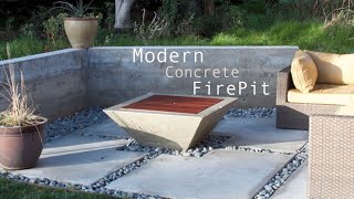 In this episode i build a modern / contemporary gas fire pit out of
concrete. the converts into an outdoor table when not use using wooden
topper.