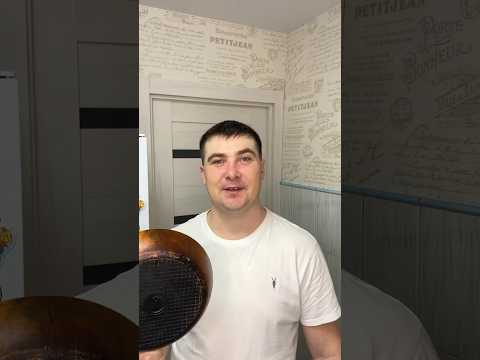 Даём вторую жизнь чугунной сковороде #shortsvideo