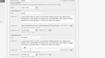 How to create and fill pages. | WordPress theme Portfolius v.9