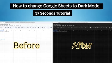 How to change Google Sheets to Dark Mode in 2025 (Step By Step Guide)
