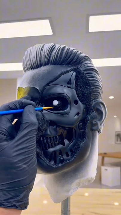 New Terminator applications gadgets #terminator #terminatort800 #art #sculpture #halloween #cosplay