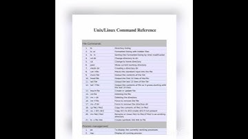 Linux/Unix commands