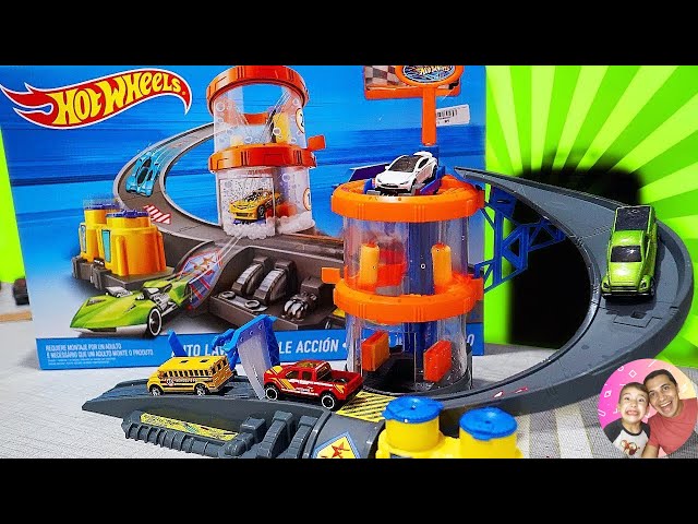 Pista Hot Wheels City - Color Shifters - Lava Rápido Mega Torre