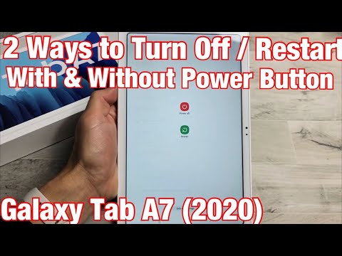 Video 2 Ways to Turn Off or Restart : Galaxy Tab A7 (2020) - youtube