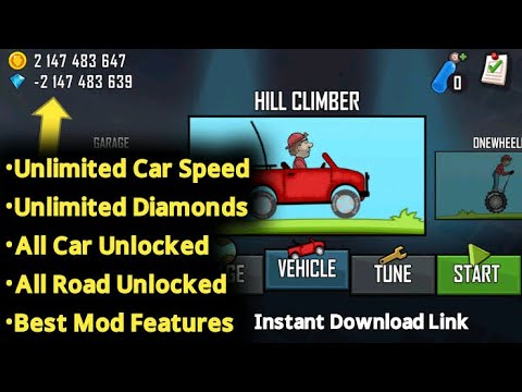 Hill Climb Racing Mod Apk 1.60.1 (Unlimited Money, Diamonds, and Fuel)