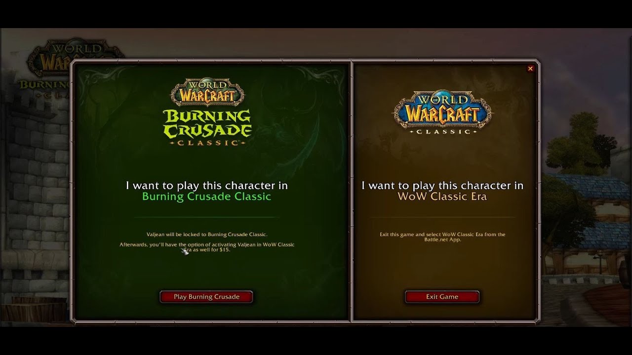 World of Warcraft Burning Crusade Classic How To Clone Characters From World of Warcraft Classic