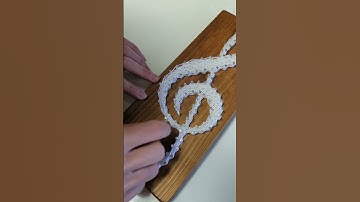 DIY Clef String Art for music lovers | Pattern now Available - Create your own! #shorts