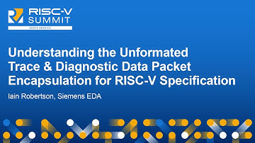 Understanding the Unformated Trace & Diagnostic Data Packet Encapsulation for RI... - Iain Robertson