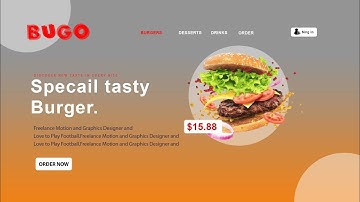 Photoshop tutorial:Fast food website  UI design in Photoshop hindi