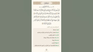 السراج في بيان غريب القران سورة الجن ١ مع تلاوة الشيخ سعد الغامدي