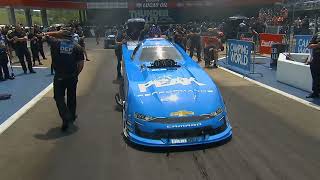 John Force, Alex Laughlin, Tim Fabrisi, Funny Car, Rnd 2 Eliminations,New England Nationals, Thunde