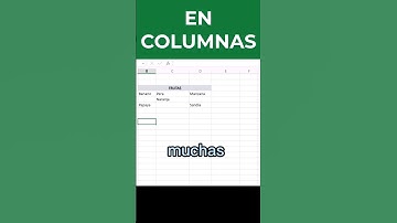 Pasar valores de diferentes filas a una columna en excel #excel #exceltutorial #exceltips