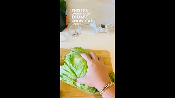 Mind-blowing Lettuce Hack #shorts