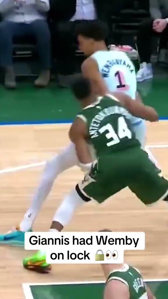 Giannis defending Wemby ?