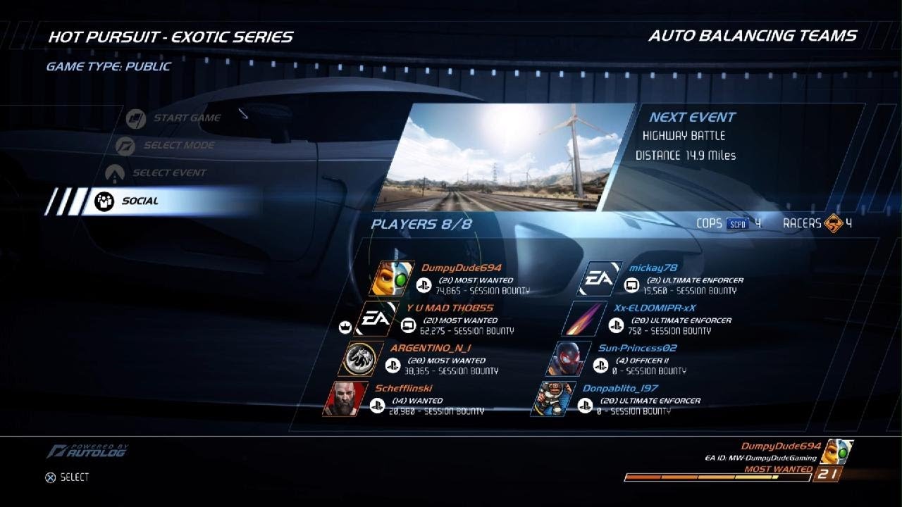 Need for Speed Hot Pursuit Remastered: Online - Hot Pursuit - Exotic Series: Highway Battle